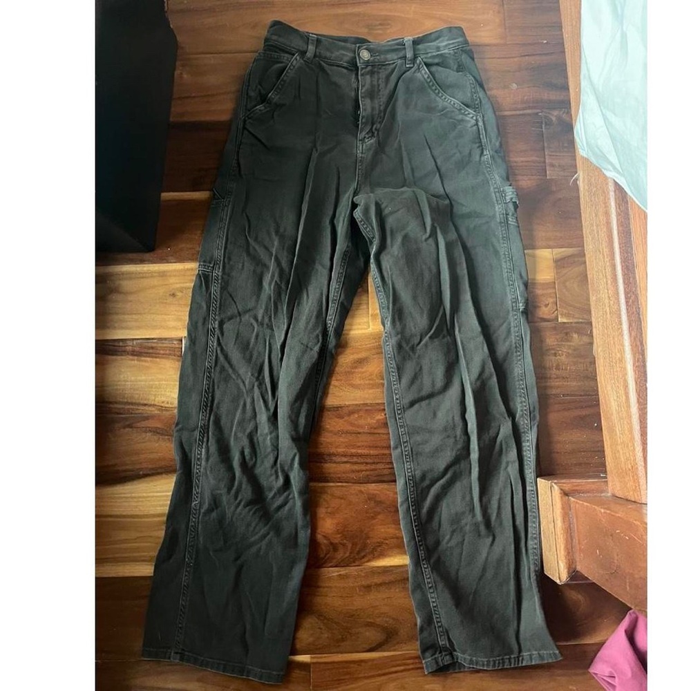 Black Cargo Style Pants